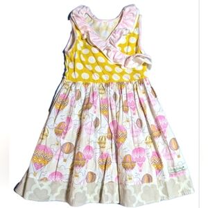 Vintage SweetHoney Girl's Hot Air Balloon‎ Dress Size 8